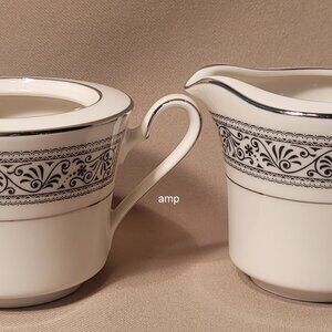 Noritake Prelude Sugar Bowl (NO LID) & Creamer Pitcher PERFECT!